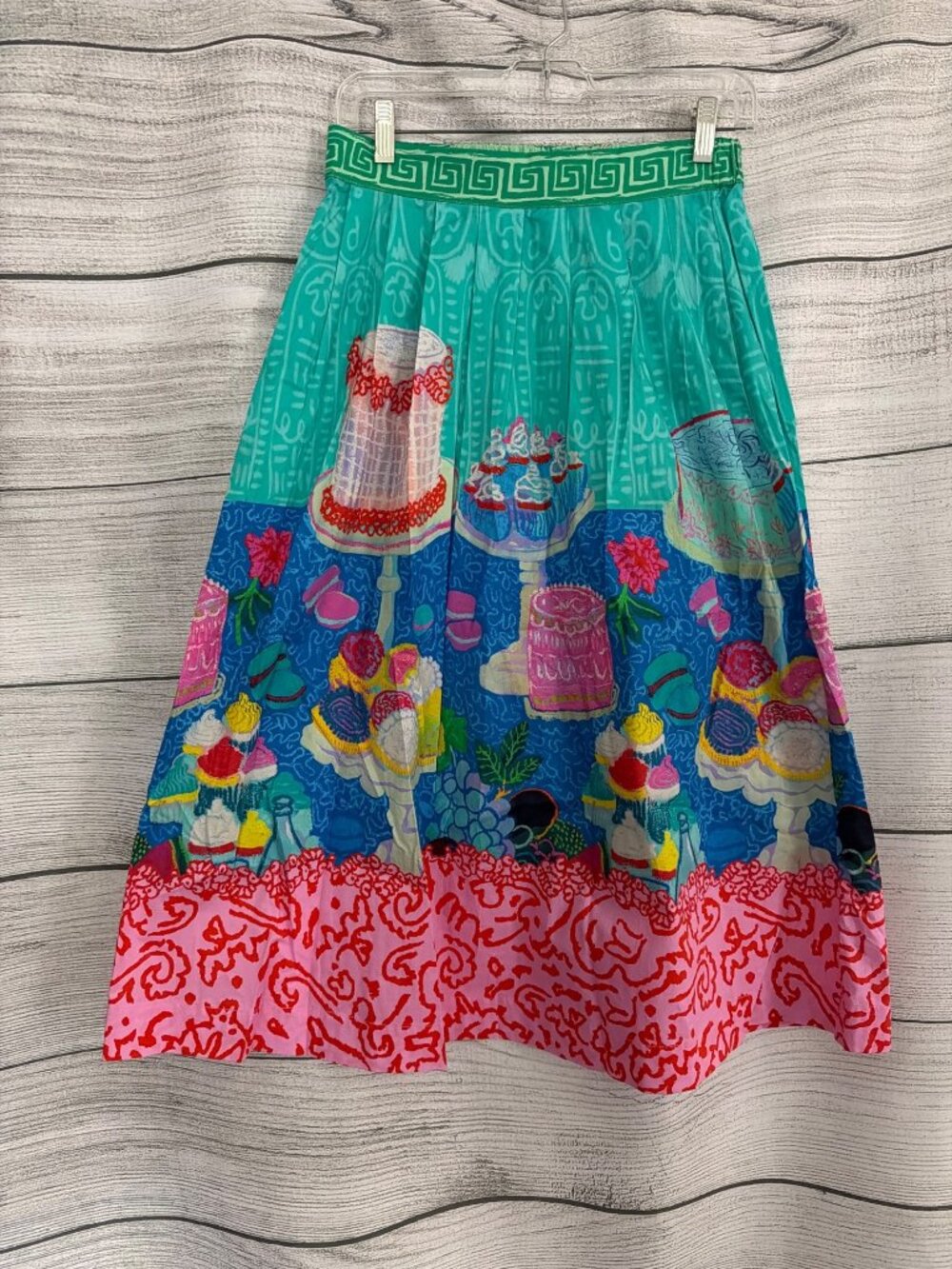NWT Gorman Patstry Print A-Line Midi Skirt Size 8AU/XS